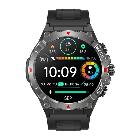 GPS Smartwatch for Men with Health Monitoring, 1.43-Inch AMOLED Display, Waterproof Design, Bluetooth Call, 100+ Sports Modes 0