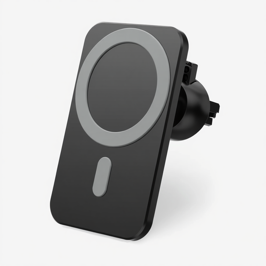 Magnetic Wireless Car Charger with Fast Charging and Adjustable Viewing Angle for Smartphones 0
