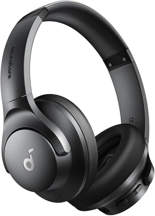 Wireless Over-Ear Headphones with Active Noise Cancellation and Bluetooth 5.0 – Black, 40 Hours Battery Life 0