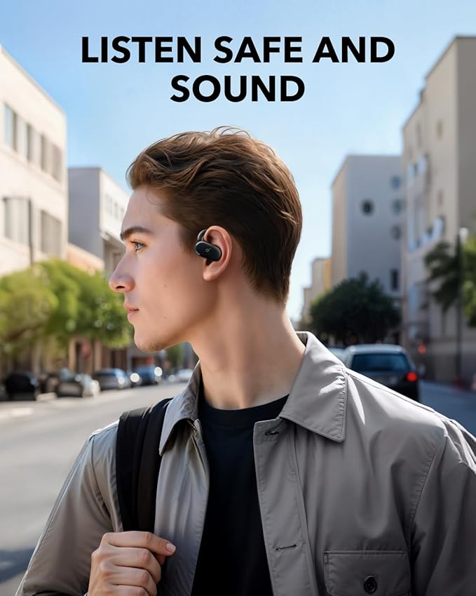 Bluetooth Sports Headphones with IPX7 Water Protection and Rotating Ear Hooks – Best Earbuds for Running and Gym Use 4