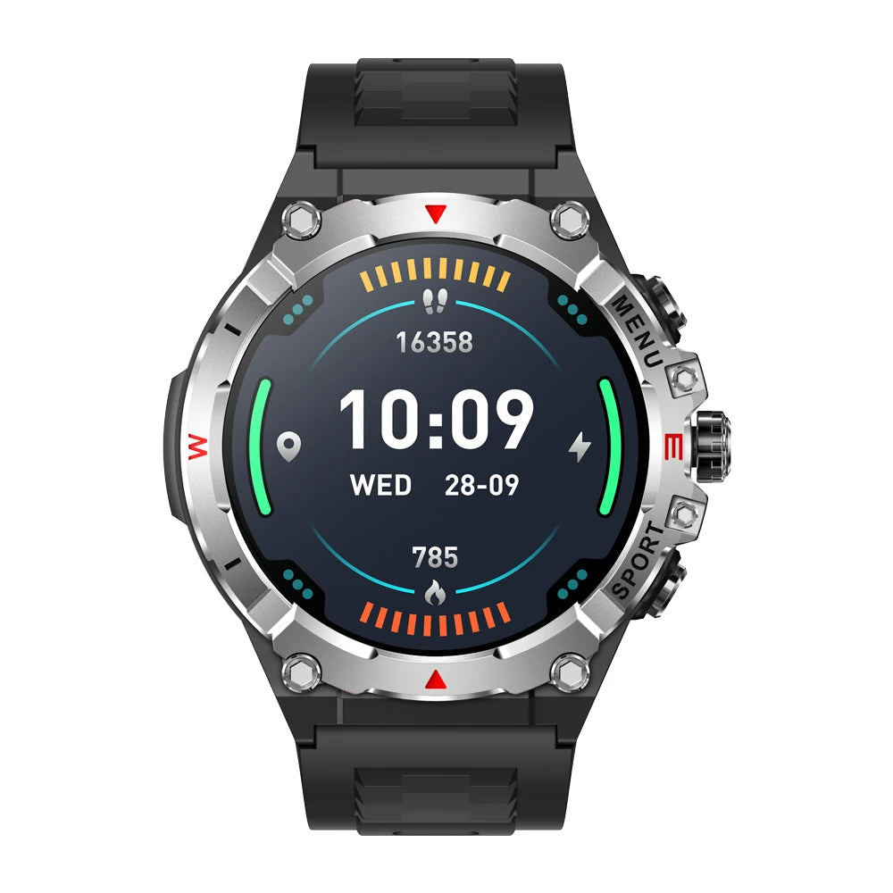 GPS Smartwatch for Men with Health Monitoring, 1.43-Inch AMOLED Display, Waterproof Design, Bluetooth Call, 100+ Sports Modes 1