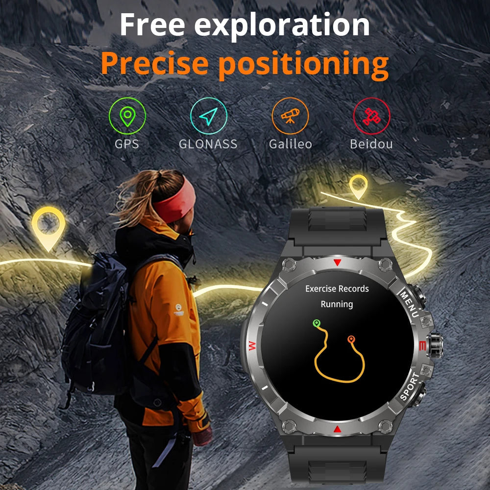 GPS Smartwatch for Men with Health Monitoring, 1.43-Inch AMOLED Display, Waterproof Design, Bluetooth Call, 100+ Sports Modes 2
