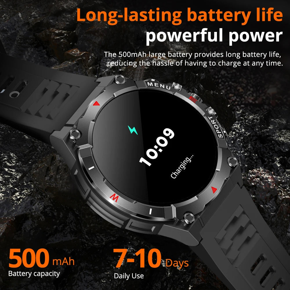 GPS Smartwatch for Men with Health Monitoring, 1.43-Inch AMOLED Display, Waterproof Design, Bluetooth Call, 100+ Sports Modes 6