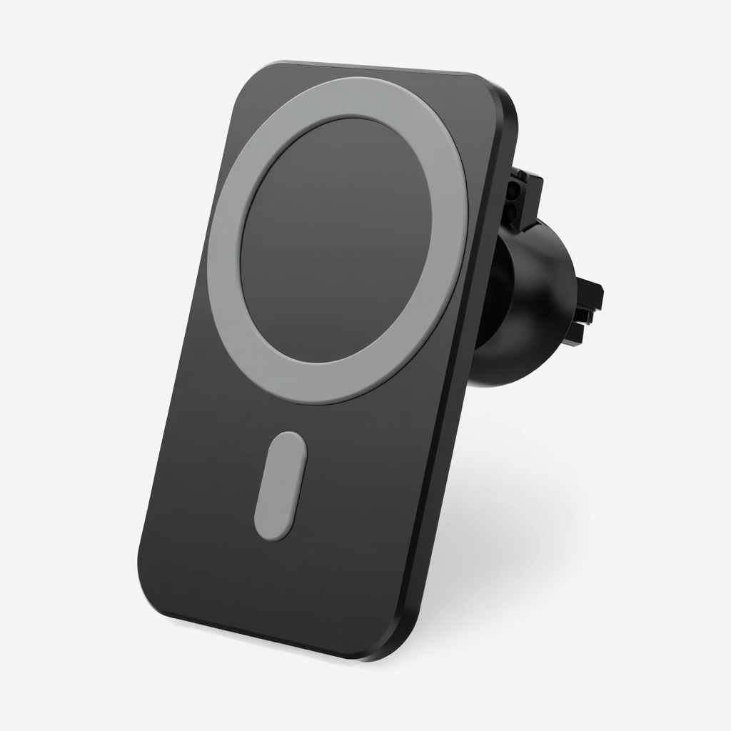 Magnetic Wireless Car Charger with Fast Charging and Adjustable Viewing Angle for Smartphones 0