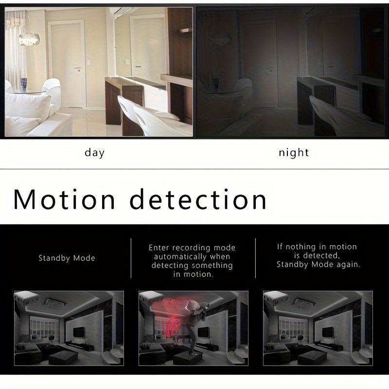 Mini Wireless Surveillance Camera with Full HD, Night Vision, Motion Detection for Home Security 6