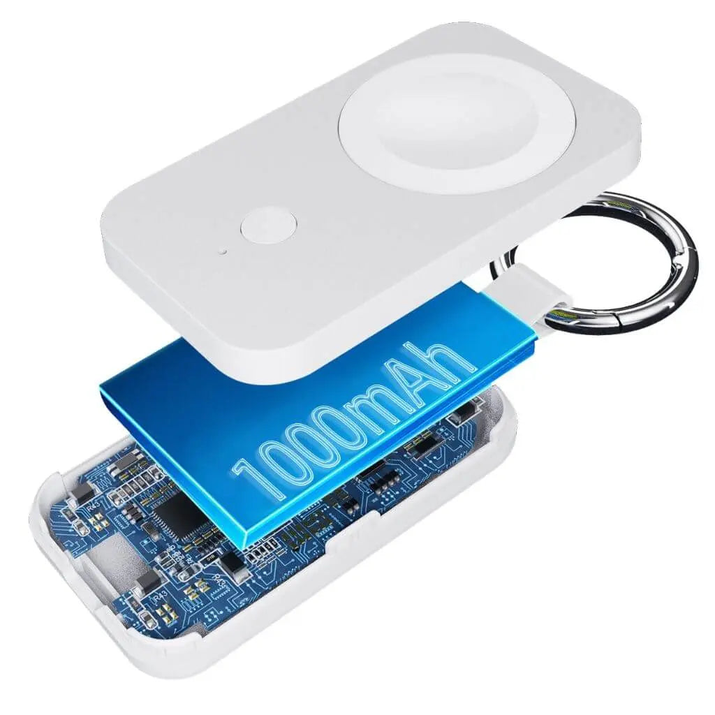 Portable Power Bank for Apple Watch – 1000mAh Keychain Charger, Compact and Lightweight Portable Charger 2