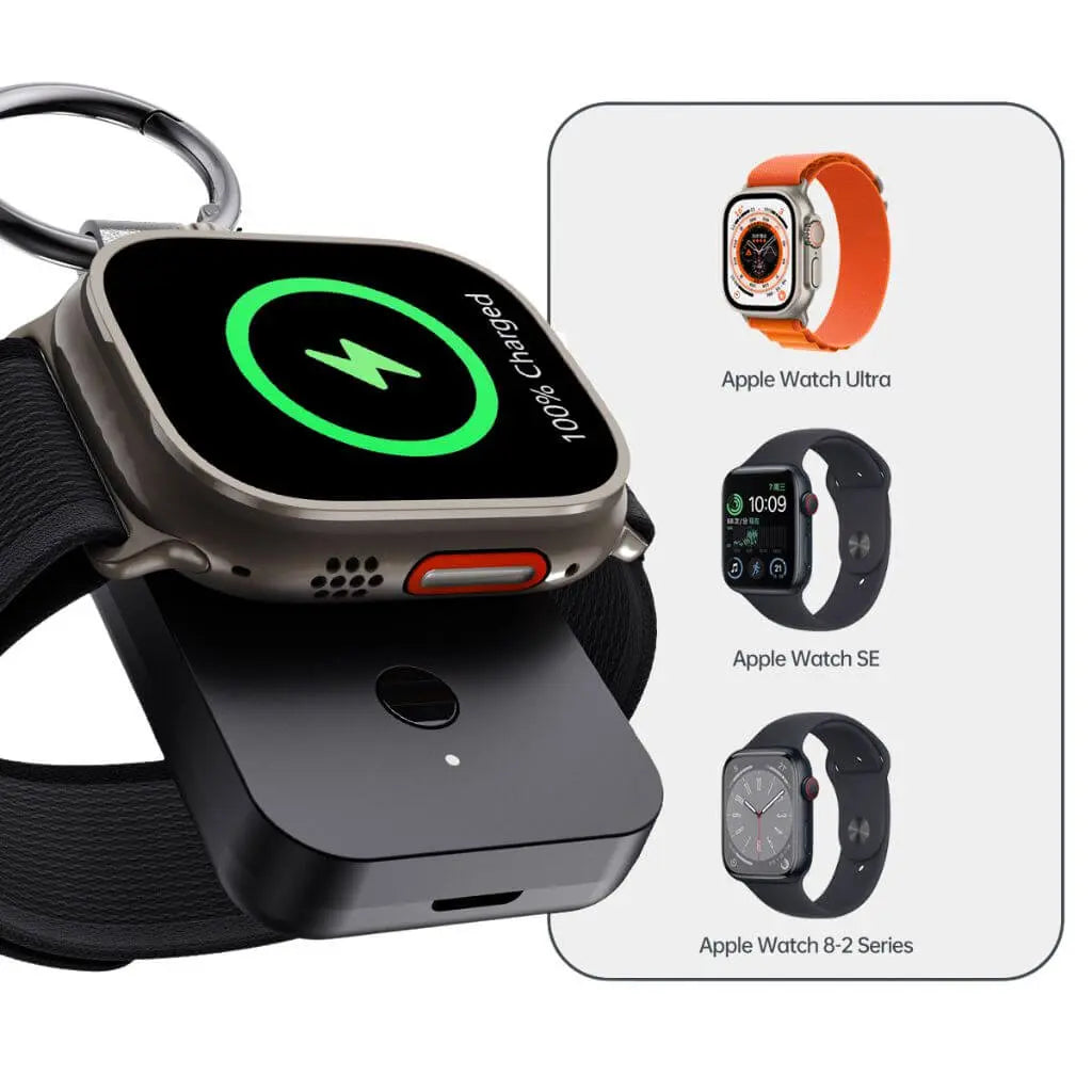 Portable Power Bank for Apple Watch – 1000mAh Keychain Charger, Compact and Lightweight Portable Charger 3