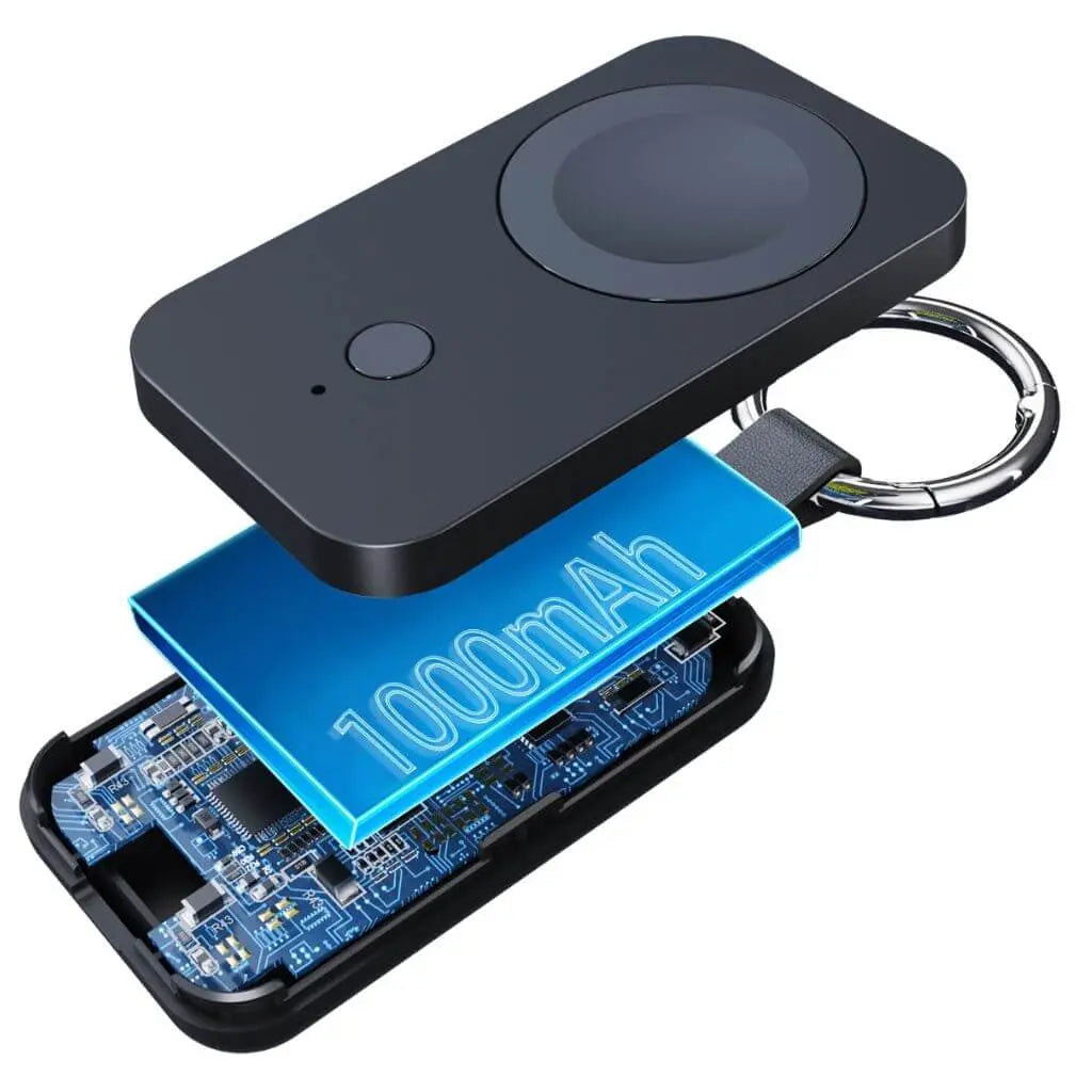 Portable Power Bank for Apple Watch – 1000mAh Keychain Charger, Compact and Lightweight Portable Charger 7