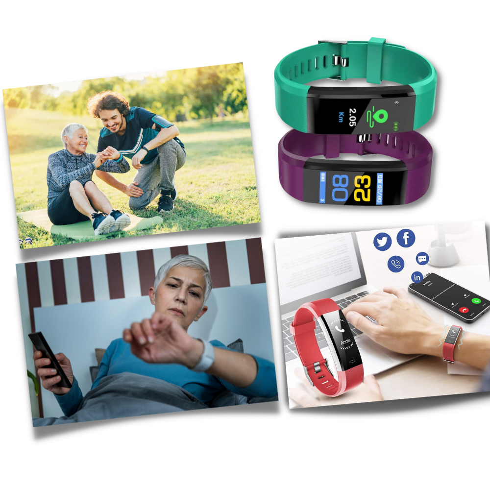 Senior Smartwatch with Health Monitoring, User-Friendly Design, 0.96 Inch LED Screen, Heart Rate and Blood Pressure Tracking 6
