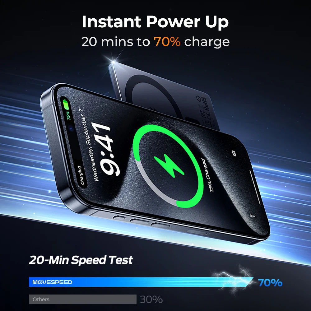 Slim Power Bank 5000mAh, Ultra-Slim Portable Charger with Fast Charging, Lightweight Design for Phones and Devices 4