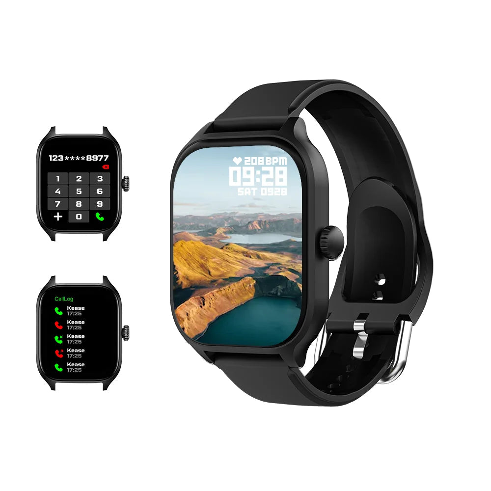 Smartwatch for Men and Women with Fitness Tracking, Call Answering, and Music Control – Compatible with iOS and Android 10
