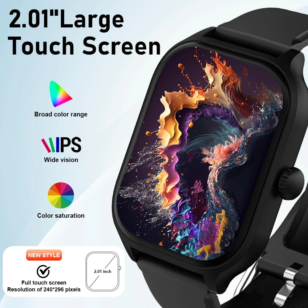 Smartwatch for Men and Women with Fitness Tracking, Call Answering, and Music Control – Compatible with iOS and Android 2