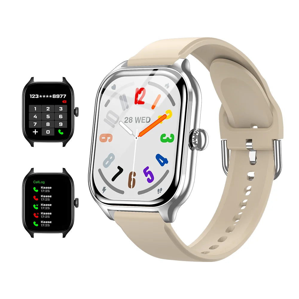 Smartwatch for Men and Women with Fitness Tracking, Call Answering, and Music Control – Compatible with iOS and Android 9