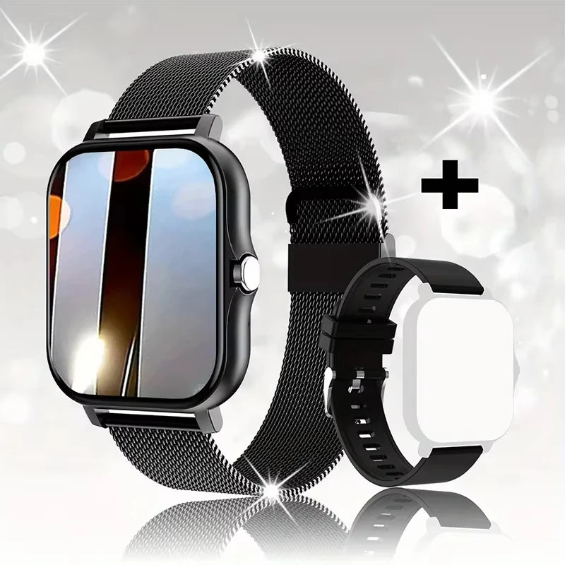 Waterproof Smartwatch with Full Touchscreen, Heart Rate Monitor, and Bluetooth – Fitness Tracker for iOS and Android 5