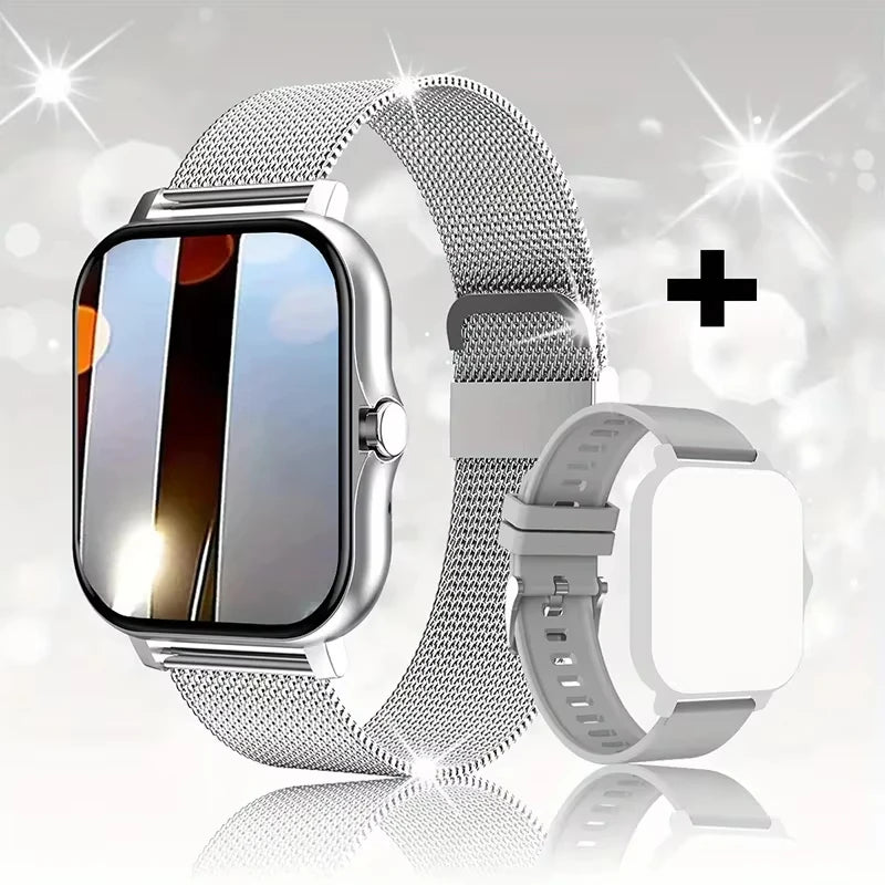 Waterproof Smartwatch with Full Touchscreen, Heart Rate Monitor, and Bluetooth – Fitness Tracker for iOS and Android 8